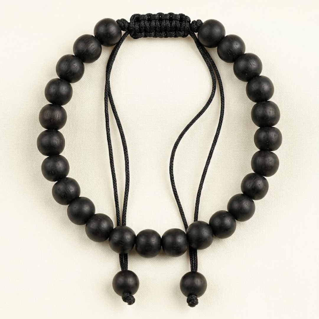 Satvik path products (19) Karungali Mala Bracelet - Thread - Image 1